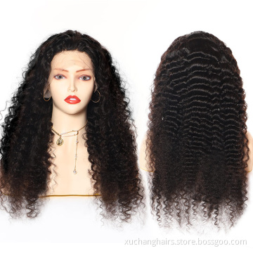 Olada corporal Peluces delanteros para mujeres negras transparente transparente cabello humano de encaje
